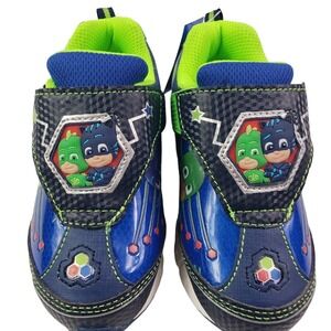 NEW PJ Masks‎ Boys Blue Light-Up Athletic Sneaker Shoes Size 7 (15cms) Toddler
